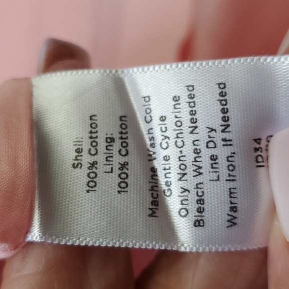 TALBOTS, tank top style lightweight pink top. Flower and layer look. Size 10P. - Picture 9 of 11